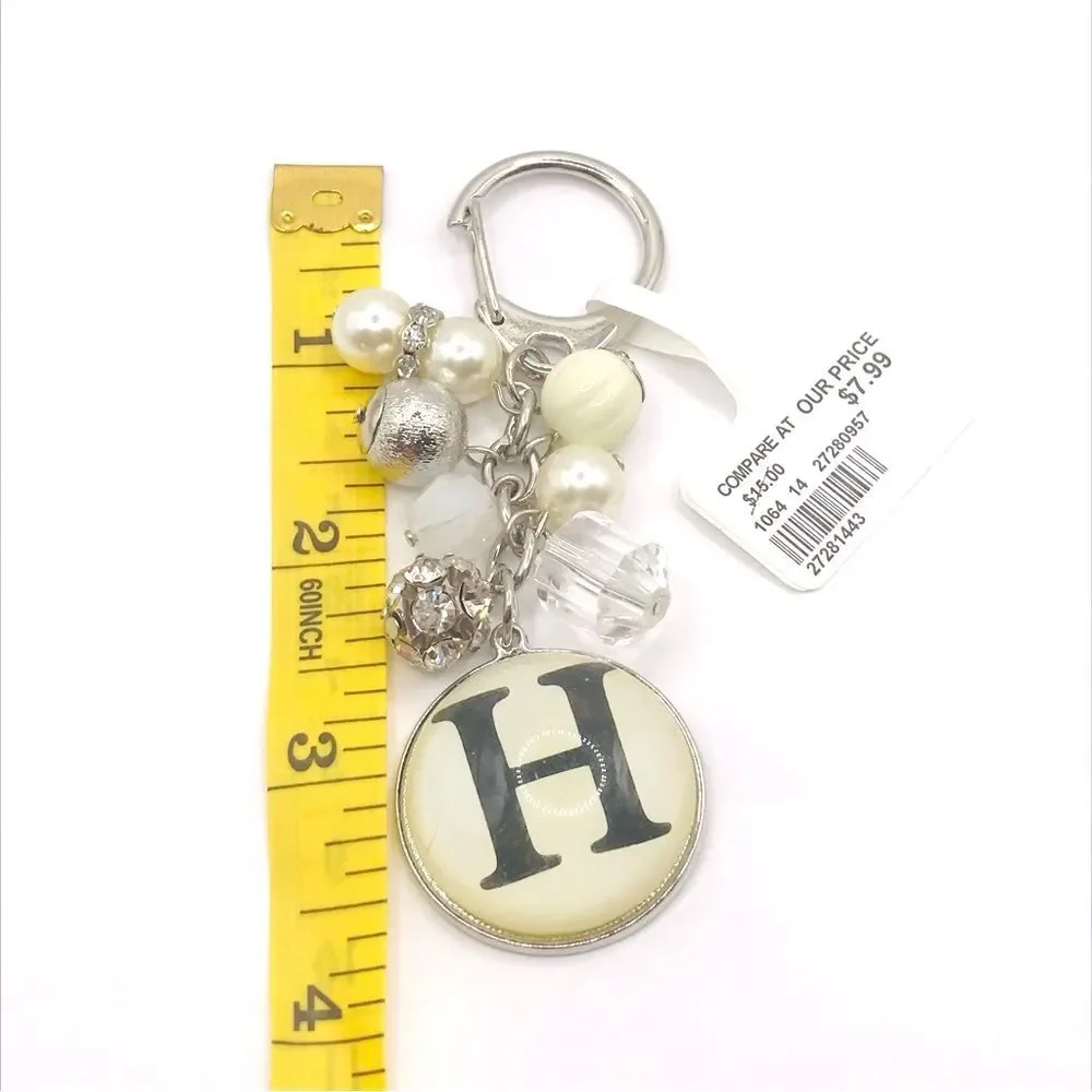 Silver Chic Initial H Keychain